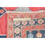 Tapis oriental tribal moderne à motif géométrique rouge unique 4 x 6 One-of-a-Kind