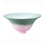 Abat-jour cloche 10 po rose et vert Pate-De-Verre
