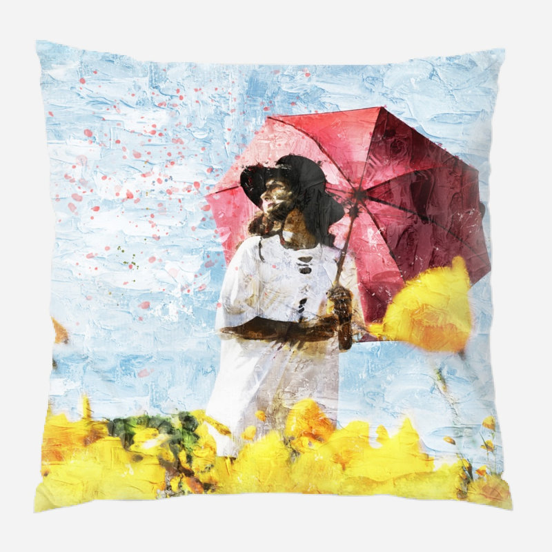 Coussin Dipalma Girl, Intérieur, Micro suède