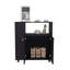 Chariot d'armoire à deux portes avec quatre tablettes, tablettes latérales et armoire-520064053