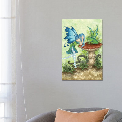 Frog Gossip by Amy Brown - Wrapped Canvas Print