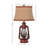 Metal and Glass Table Lamp