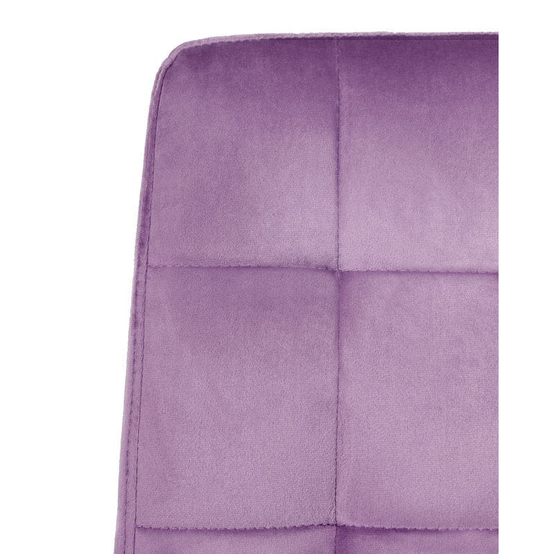 17 Stories Velvet Office Chair, Violet