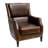 Vicenza Upholstered Top Grain Leather Wingback Chair