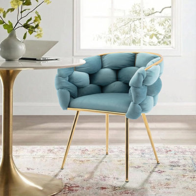 Chaise d'appoint moderne en velours Modern