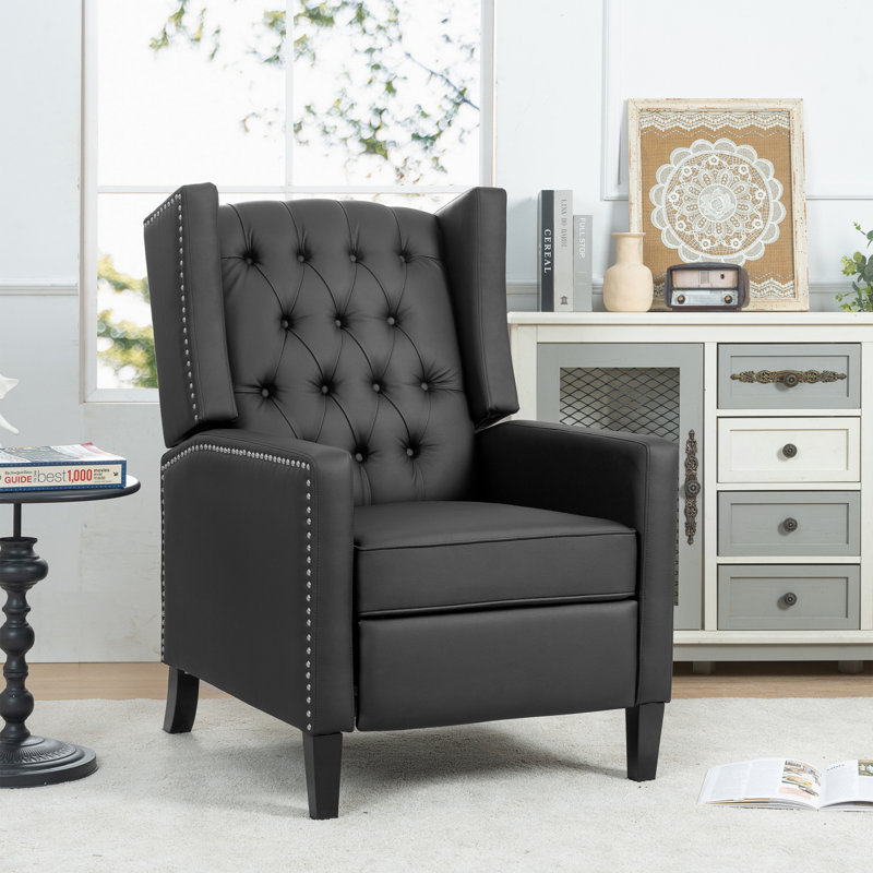 Macklen Faux Leather Accent Chair