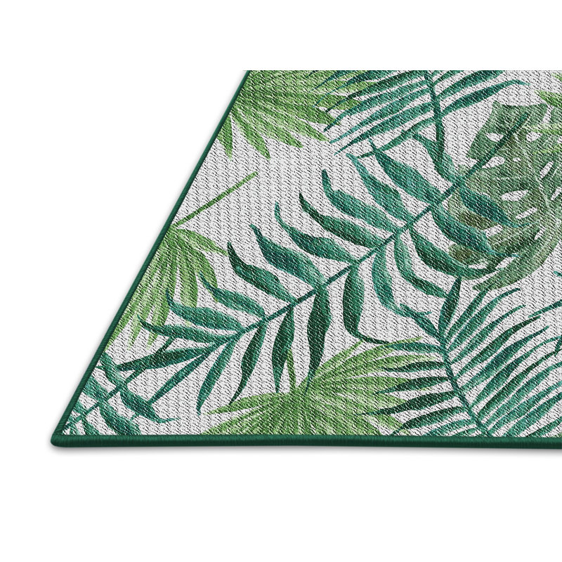 Tapis de zone verte à motif Lenard, Rectangle 5 pi x 7 pi