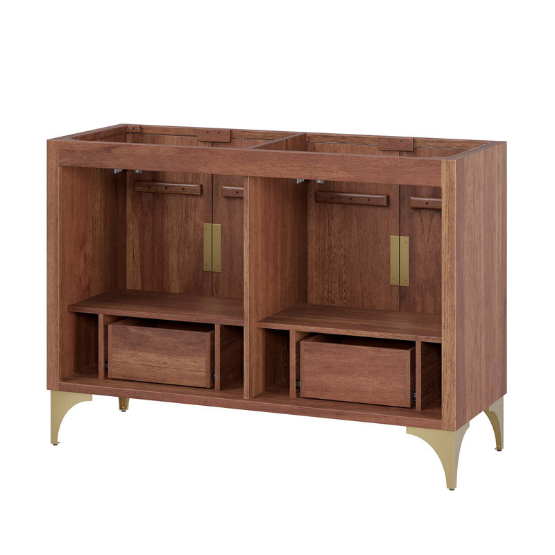Modway 47" Double Bathroom Vanity Base Only in Brown