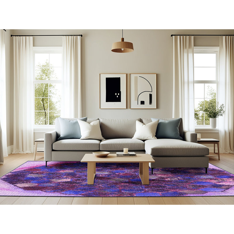 Abstract Indoor Rug, Rectangle 6' x 9'