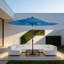 11 pi. Parasol de patio moderne en porte-à-faux