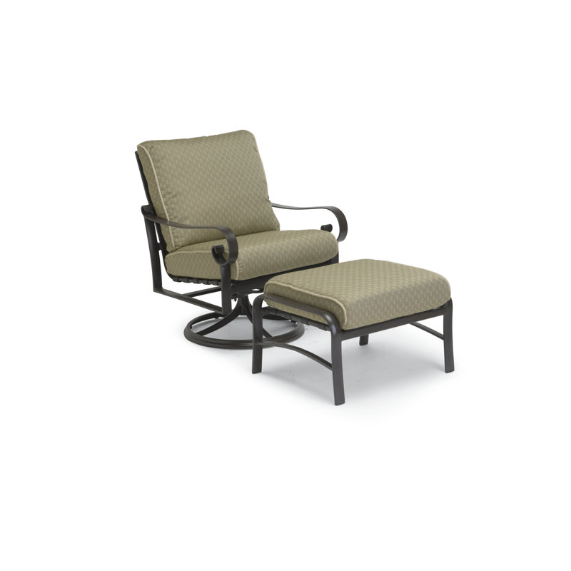 Chaise berçante pivotante, Blanc mat
