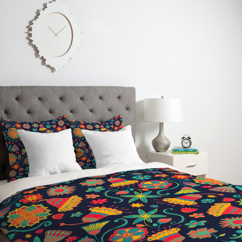 Housse de couette fleuri, Housse de couette pour grand lit, Luxe