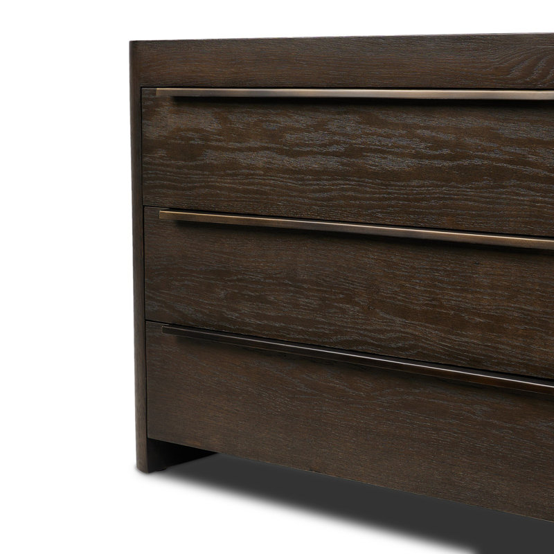 BRUCE 3 - Drawer Solid Wood Nightstand