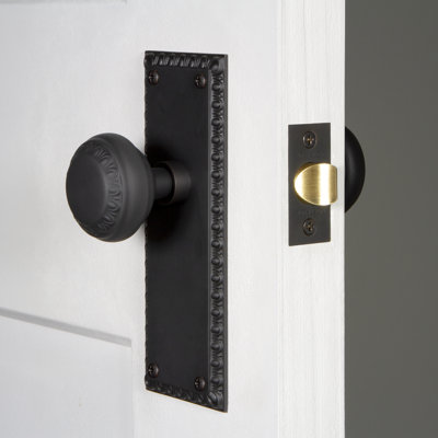 Nostalgic Warehouse Neoclassical Plate Privacy (Bed & Bath) with Neoclassical Knob