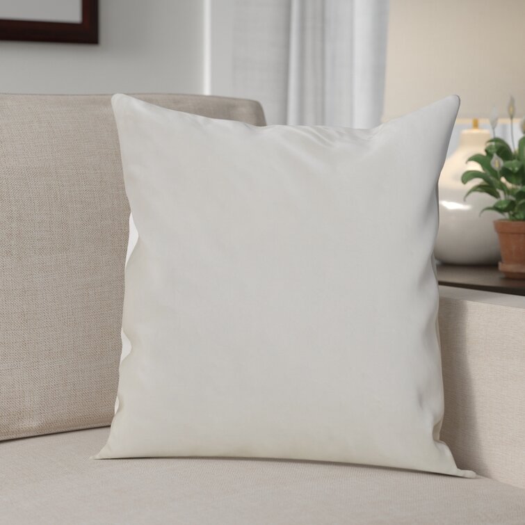 Decorative Throw Pillow Insert Down Feathers Fill 100% Cotton Cover Square Pillow Insert (Set of 2) Alwyn Home Size: 16 x 16