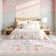  Floral Washable Area Rug Non-Slip Stain Resistant Low-Pile Boho Large Indoor Throw Carpet