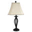 Abat-jour cloche en lin 10 po H-480412898
