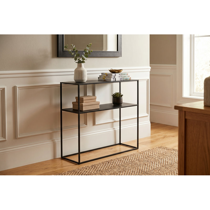 Console de qualité supérieure pour vestibule et canapé. Table d'appoint élégante et fonctionnelle derrière le canapé