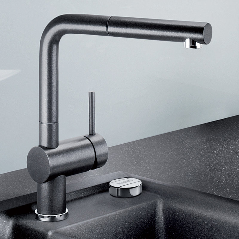 Linus Single Lever Monobloc Tap, Anthracite