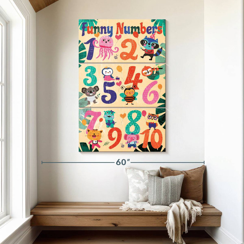 Tableau des nombres Ashelle, H 50 po x l 32 po