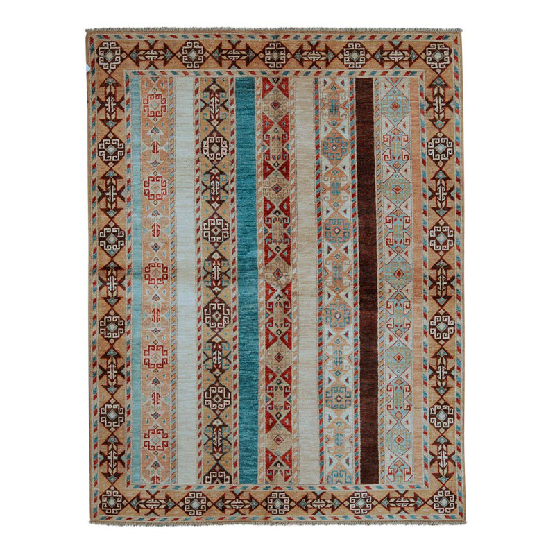 Wool Striped Area Rug