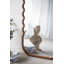Miroir surdimensionné en bois 31,4 "x 74" avec cadre brun unique
