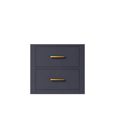 Lavabo de salle de bain bleu, 20 po L 18 po x P 18 po, lavabo simple, armoire de rangement entièrement assemblée,