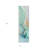 8' Runner Teal Abstract Washable Non Skid Indoor Outdoor Runner Rug