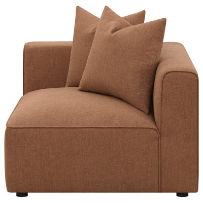 Chaise d'angle rembourrée Parkton - gris
