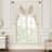 Elegant Swag Valance with Tassels, White Jacquard Waterfall Valance, 79" Window Treatment 1 Panel-799432686