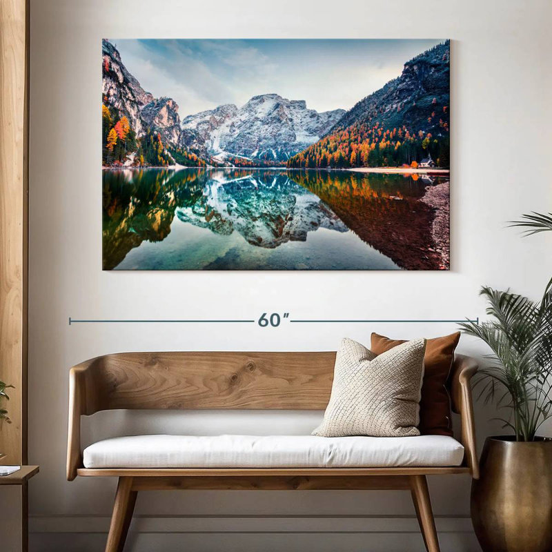 Paysage d'Alvord Lake Braies, H 34 po x l 51 po