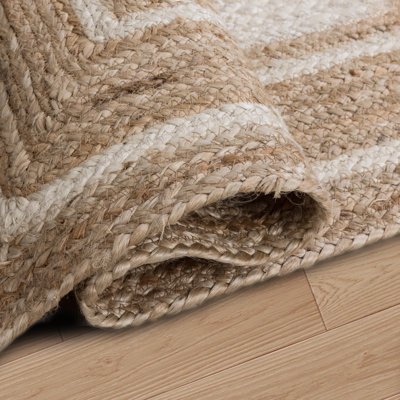 Tapis en jute tressé à la main Kayleigh 