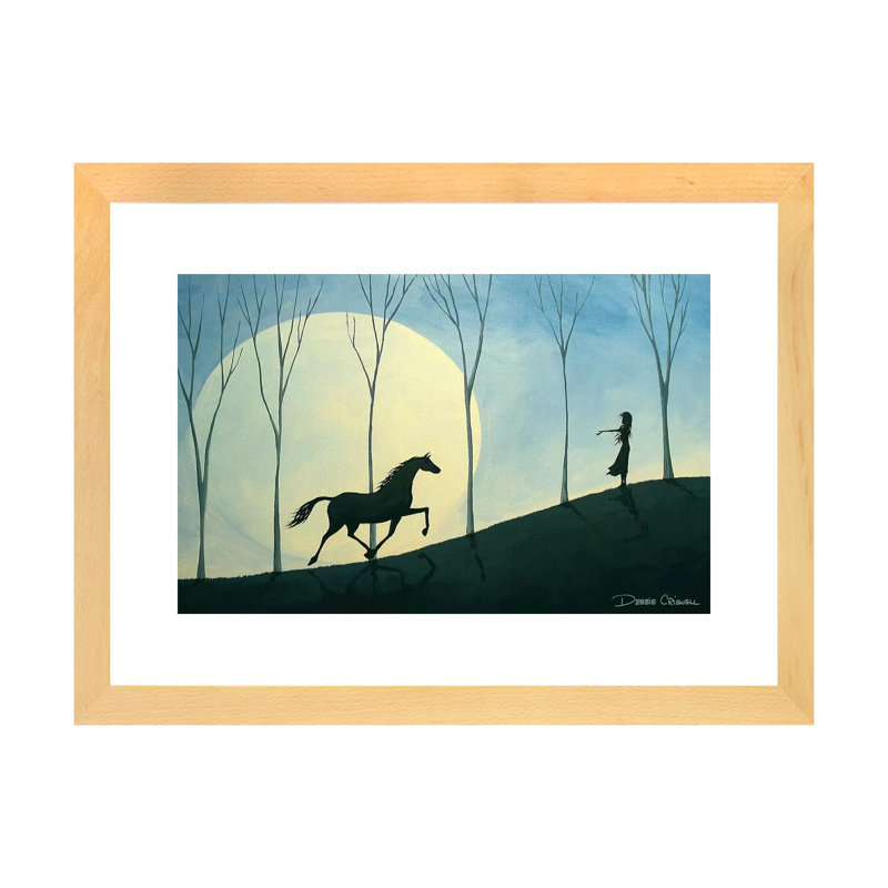 « Vibe » par Debbie Criswell, reproduction d’art, H 16 po x l 24 po x P 1 po, Toile avec cadre en bois beige, Blanc