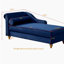 Chaise longue moderne avec revêtement en velours-137203307