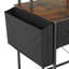 L-Shaped Metal Base Computer Desk with Power Outlet-737827036-737119944