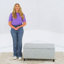 Ahri 98cm Wide Rectangle Solid Colour Standard Ottoman with Storage-1538394321