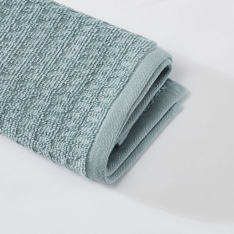 Turquoise 12-Piece Fast Drying Cotton Washcloth Set