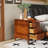 Narrow End Table with Pull-Out Shelf, 3-Drawer Wood Nightstand for Small Spaces