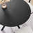 Crossroads 47" Round Wood Dining Table In Black