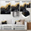 Or et marbre noir Essence II - décoration murale en marbre-162507471
