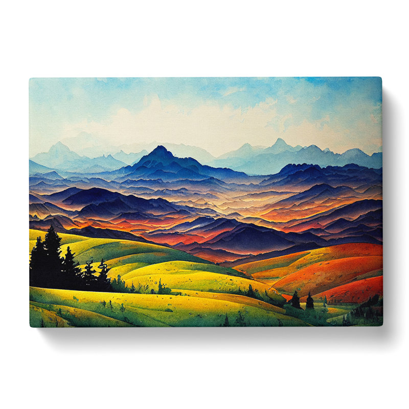Spring Mountain Scene Vol.1 - Wrapped Canvas