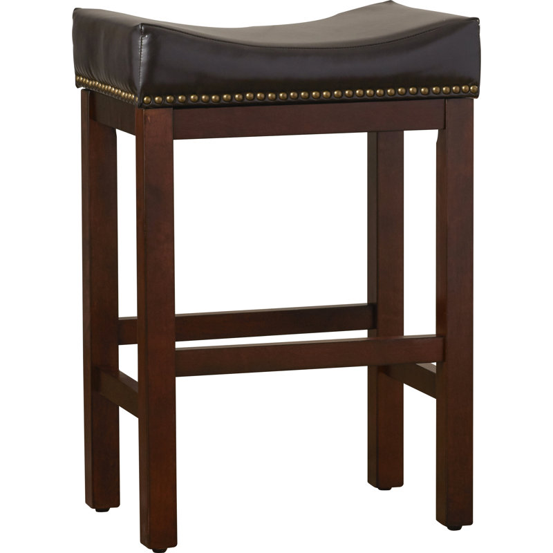 Nickerson Upholstered Faux Leather Counter Stool