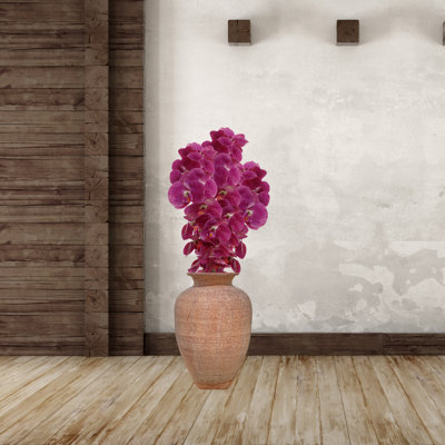 Arrangement floral orchidée en soie