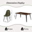 Ensemble de table de salle à manger Hranislav Elegant 5 pièces 63 po-1221693926-1221693920