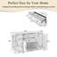 Buffets et armoire de rangement, cuisine moderne en MDF de 58,3 pouces