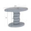 Table de bout moderne 22,6 po x 15,7 po x 15 po - gris brillant lustré-1134423527