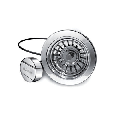 Crépine à panier escamotable - Acier inoxydable (bouton rond)
