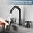 HGN 8 inches 3 Holes Bathroom Faucet, 2 Handle Bathroom Sink Faucets with Pop-up Drain-106791587