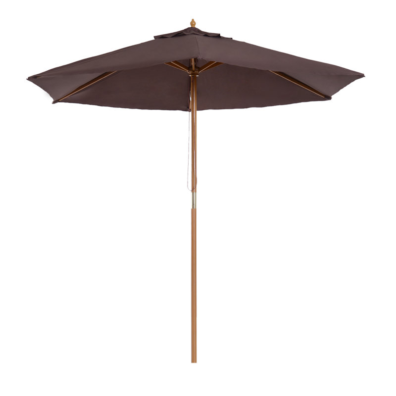Aaliyah-Marie 250cm Market Parasol, Coffee