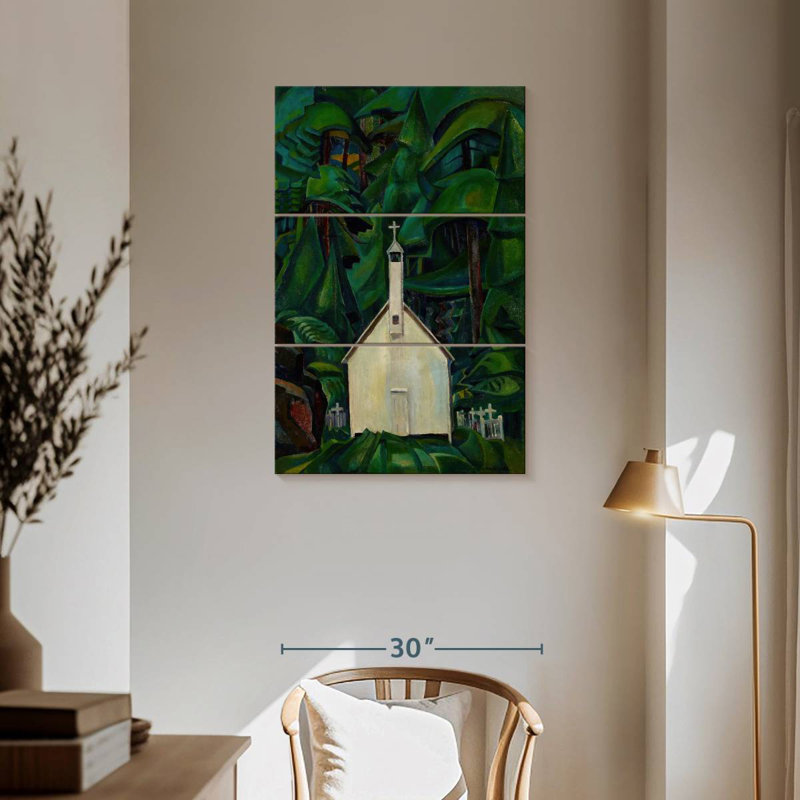 Église indienne, H 57 po x l 36 po